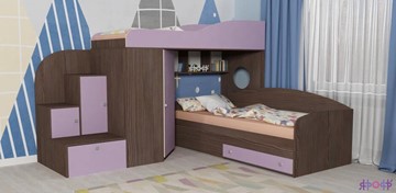 Детская кровать-шкаф Кадет-2, корпус Бодего, фасад Ирис в Якутске