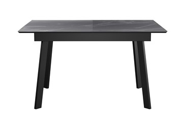 Стол обеденный раскладной DikLine SKH125 Керамика Серый мрамор/подстолье черное/опоры черные (2 уп.) в Якутске