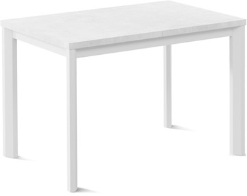 Маленький стол Нагано-1L (ноги металлические белые, белый цемент) в Якутске