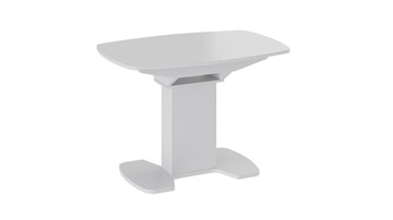 Стеклянный стол Портофино (СМ(ТД)-105.01.11(1)), цвет  Белый глянец/Стекло белое в Якутске