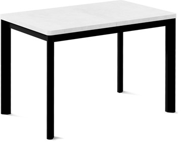 Мини-стол на кухню Токио-1L (ноги металлические черные, белый цемент) в Якутске