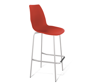 Барный стул SHT-ST29/S29 (красный ral 3020/хром лак) в Якутске