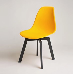 Обеденный стул derstuhl DSL 110 Grand Black (желтый) в Якутске