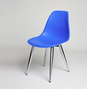 Обеденный стул derstuhl DSL 110 Milan Chrom (Синий) в Якутске