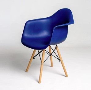 Обеденный стул derstuhl DSL 330 Wood (темно-синий) в Якутске