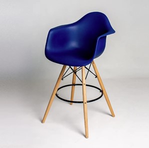 Барный стул derstuhl DSL 330 Wood bar (темно-синий) в Якутске