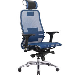 Офисное кресло Samurai S-3.04, синий в Якутске