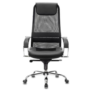 Офисное кресло Brabix Premium Stalker EX-609 PRO (хром, мультиблок, ткань-сетка/экокожа, черное) в Якутске