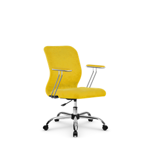 Кресло офисное SU-Mr-4/подл.078/осн.006 желтый в Якутске