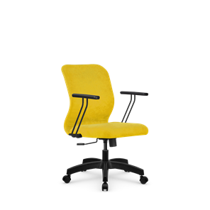 Кресло офисное SU-Mr-4/подл.109/осн.001 желтый в Якутске