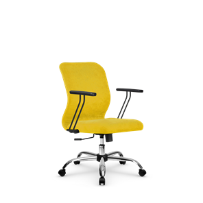 Кресло компьютерное SU-Mr-4/подл.109/осн.003  желтый в Якутске