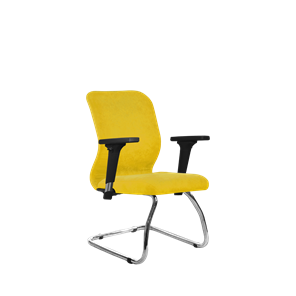 Кресло компьютерное SU-Mr-4/подл.200/осн.007 желтый в Якутске