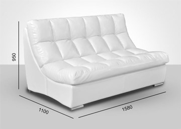 Прямой диван Брайтон без механизма 1580*1100*950 в Якутске