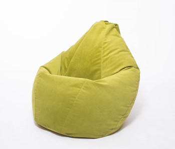 Кресло-мешок Груша малое, велюр однотон, травянное в Якутске