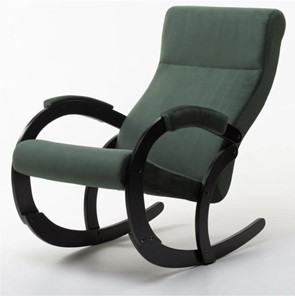Кресло-качалка в гостиную Корсика, ткань Amigo Green 34-Т-AG в Якутске