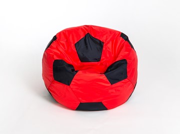 Кресло-мешок Мяч большой, красно-черный в Якутске