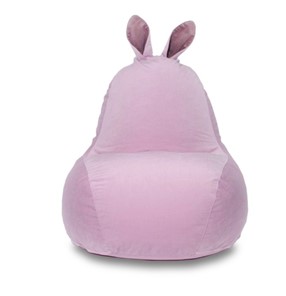 Кресло-игрушка Зайка (короткие уши), розовый в Якутске