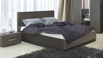 Двуспальная кровать с механизмом Наоми 1600, цвет Фон серый, Джут СМ-208.01.02 в Якутске