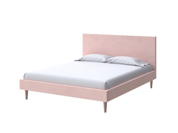 Кровать спальная Claro 160х200, Велюр (Ultra Розовый мусс) в Якутске