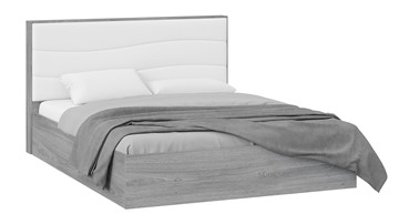 Кровать с механизмом Миранда тип 1 (Дуб Гамильтон/Белый глянец) в Якутске