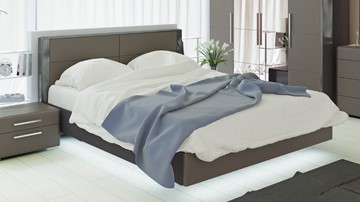 Кровать двуспальная Наоми 1600, цвет Фон серый, Джут СМ-208.01.01 в Якутске