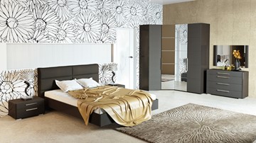 Модульная спальня Наоми №1, цвет Фон серый, Джут в Якутске