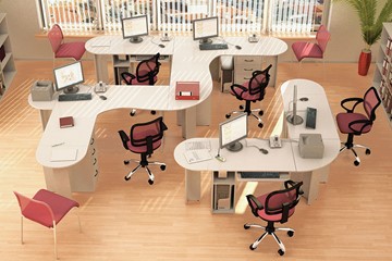Набор мебели в офис Классик для 5 сотрудников в Якутске