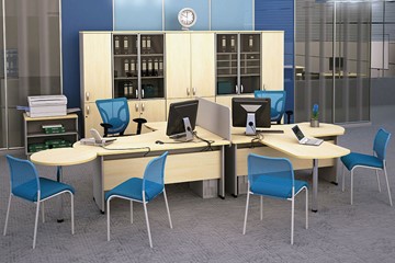 Комплект офисной мебели Boston для 2 сотрудников по работе с клиентами в Якутске