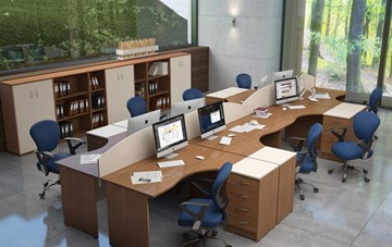 Набор мебели в офис IMAGO - рабочее место, шкафы для документов в Якутске