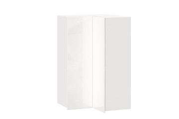 Шкаф кухонный угловой высокий Шервуд, ЛД 281.570.000.170, белый/белый глянец в Якутске