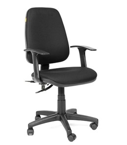 Кресло офисное CHAIRMAN 661 Ткань стандарт 15-21 черная в Якутске