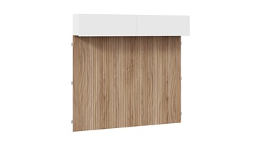 Шкаф навесной с декоративными панелями Порто (366) СМ-393.21.023-24 (Белый жемчуг/Яблоня беллуно/Белый софт) в Якутске