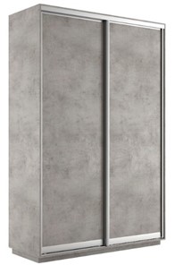 Шкаф 2-х створчатый Экспресс (ДСП) 1600х450х2200, бетон в Якутске