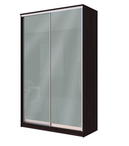 Шкаф 2-х дверный Хит-22-14-22 с цветным стеклом, средне-серый 074, Венге в Якутске