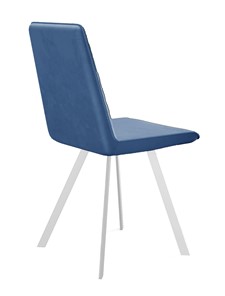 Обеденный стул 202, микровелюр B8 blue, ножки белые в Якутске - предосмотр 2