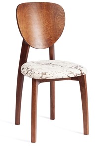 Обеденный стул Diamante, мягкое сидение бук, 42х42х85, коричневый/ткань Крекс Айвори арт.20081 в Якутске - предосмотр