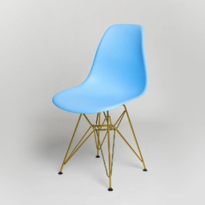 Кухонный стул DSL 110 Gold (голубой) в Якутске - предосмотр