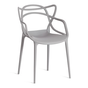 Стул обеденный Cat Chair (mod.028) пластик, 54,5*56*84 серый, арт.13276 в Якутске