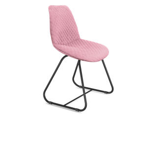 Обеденный стул SHT-ST29-С22 / SHT-S38 (розовый зефир/черный муар) в Якутске