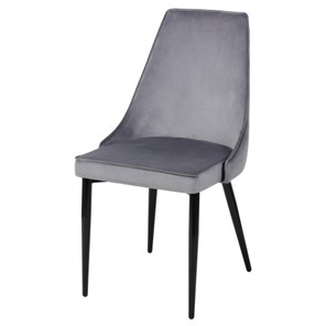Дизайнерский стул Лорд СРП-071 Эмаль черная Веллюто серый в Якутске