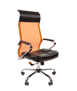 Офисное кресло CHAIRMAN 700 сетка, цвет оранжевый в Якутске