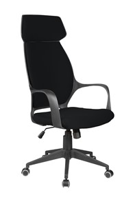 Кресло компьютерное Riva Chair 7272 (Черный/черный) в Якутске