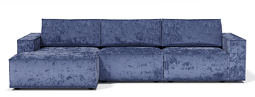 Угловой диван с оттоманкой Лофт 357х159х93 (Ремни/Тик-так) в Якутске