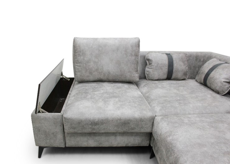 Угловой диван с узкой спинкой Даллас  м6,2+м3+м4+м9+м6+м15 отдельный +2 малые подушки+ящик в малой части в Якутске - изображение 5