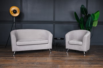 Комплект мебели Брамс  цвет бежевый диван 2Д + кресло в Якутске