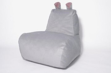 Кресло-мешок КлассМебель Бегемот серый в Якутске
