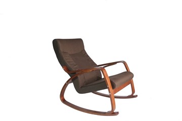 Кресло-качалка Женева, ткань шоколад в Якутске - предосмотр