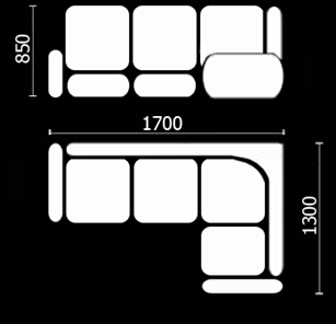 Кухонный угловой диван Нео КМ-01 (168х128 см.) в Якутске - предосмотр 3