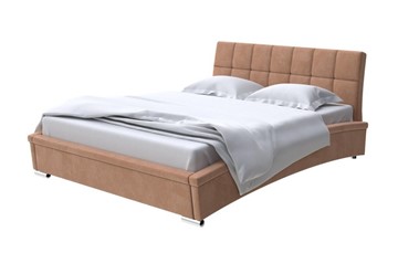 Кровать спальная Corso-1L 160x200, Микровелюр (Manhattan Брауни) в Якутске