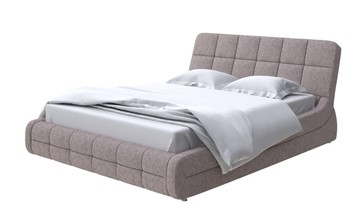 Кровать 2-спальная Corso-6 140x200, Рогожка (Levis 25 Светло-коричневый) в Якутске